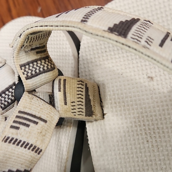 TEVA Platform Chara Bright White Sandals - Picture 6 of 7